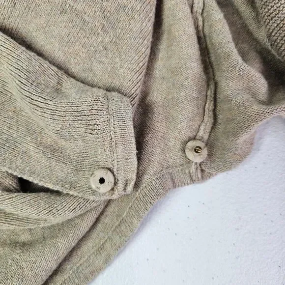 DKNY Jeans Women's XS Beige Open Front Shawl Collar Light Long Sleeve Cardigan - Picture 11 of 12